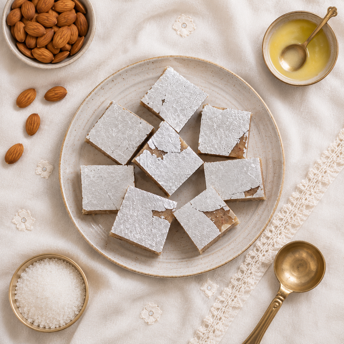 Almond Barfi