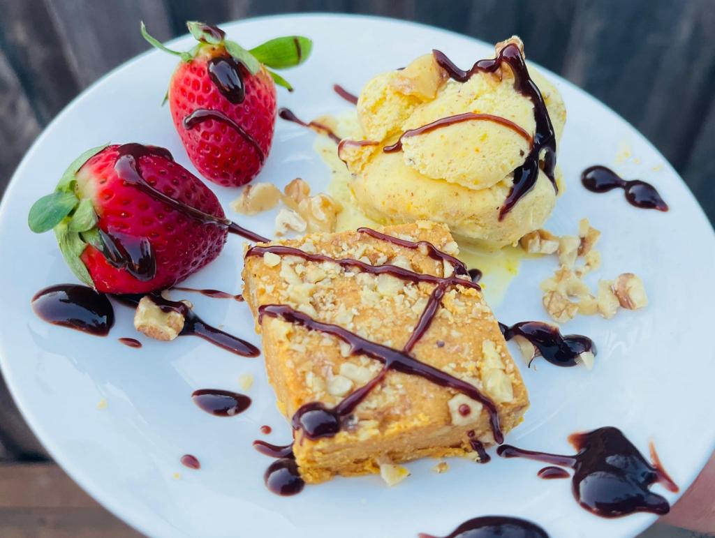 Besan Walnut Barfi