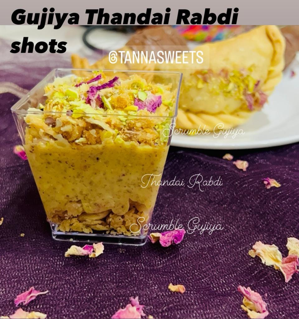 Gujiya Thandai Rabdi Shots