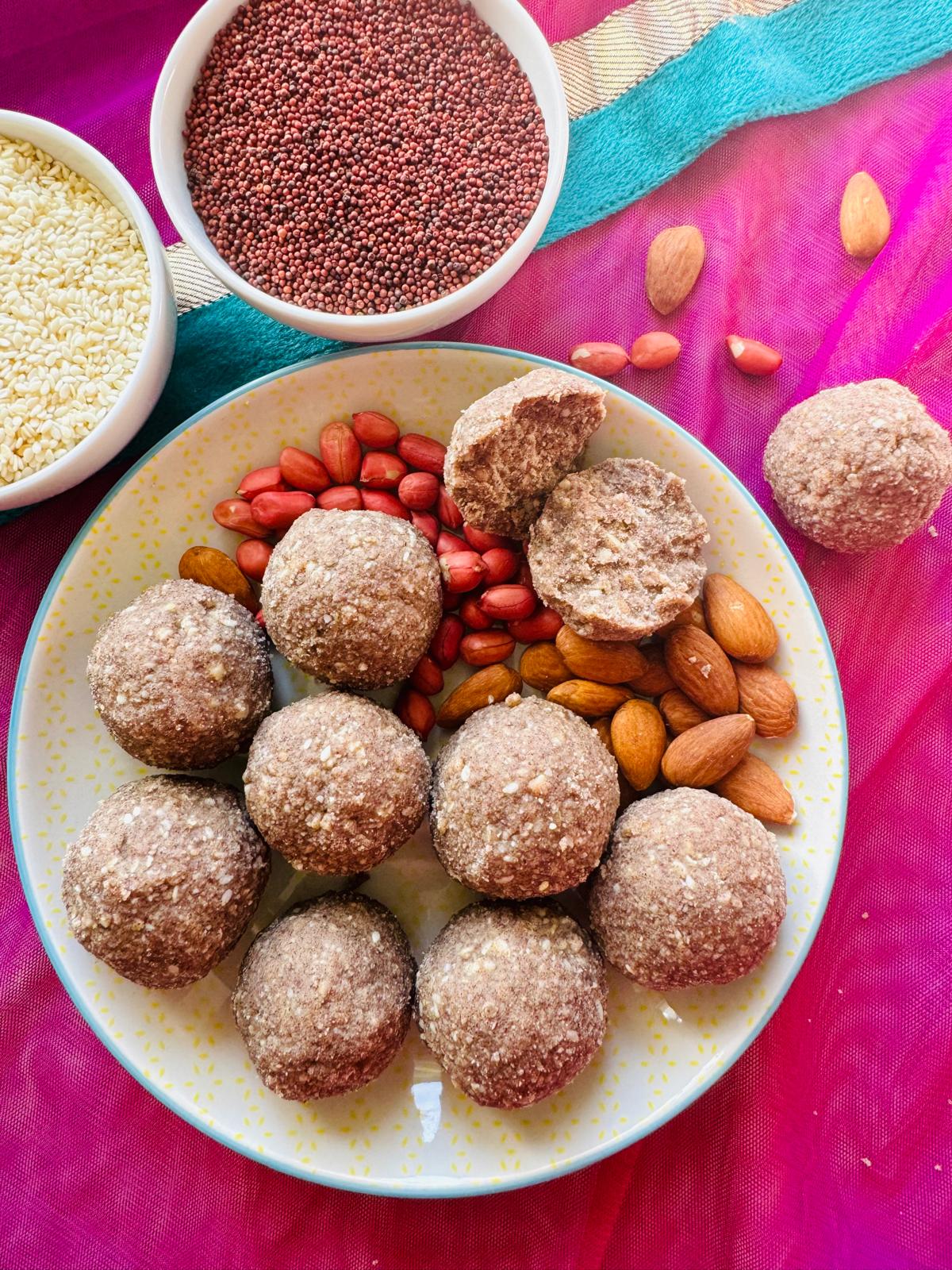 Ragi Ladoo (Finger Millet Laddo)