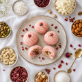 Rose Coconut Ladoo