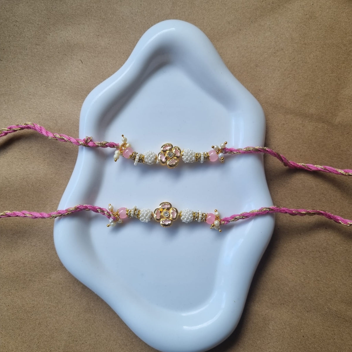 Elegant Rakhi for Bhai – Handcrafted with Love | Pretty Little Gifts product view 7 of 8 by Tanna Sweets