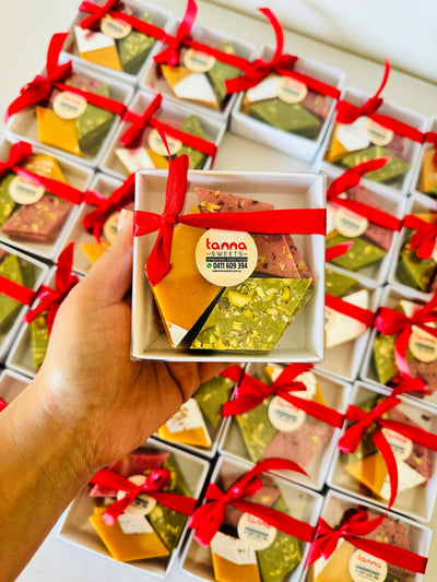 Prasad Box – Assorted Katlis for Bappa by Tanna Sweets
