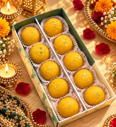 Diwali Special 10 Ladoos Box – Assorted Flavors