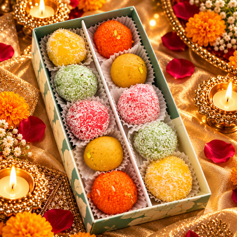 Diwali Special 10 Ladoos Box – Assorted Flavors