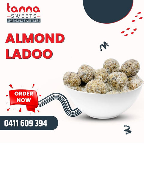 Round Indian sweet ladoos - Almond Ladoo