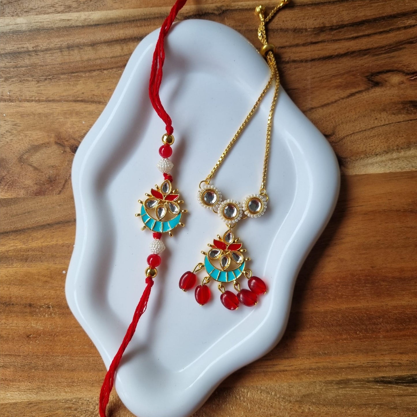 Bhaiya & Bhabhi Rakhi Set – A Celebration of Love & Togetherness | Pretty Little Gifts