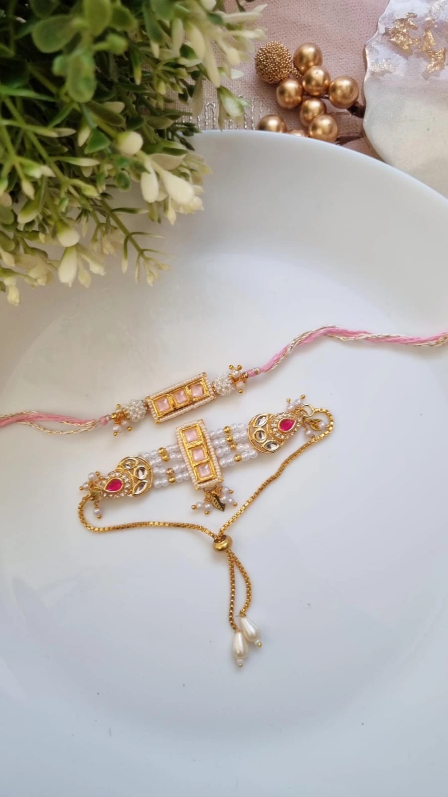 Bhaiya & Bhabhi Rakhi Set – A Celebration of Love & Togetherness | Pretty Little Gifts
