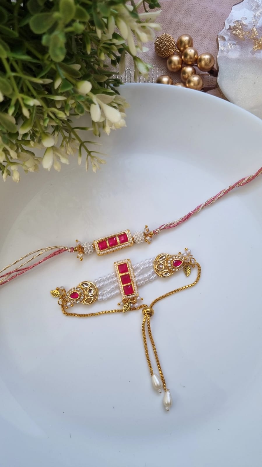 Bhaiya & Bhabhi Rakhi Set – A Celebration of Love & Togetherness | Pretty Little Gifts