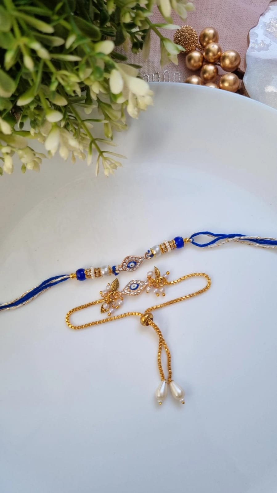 Bhaiya & Bhabhi Rakhi Set – A Celebration of Love & Togetherness | Pretty Little Gifts