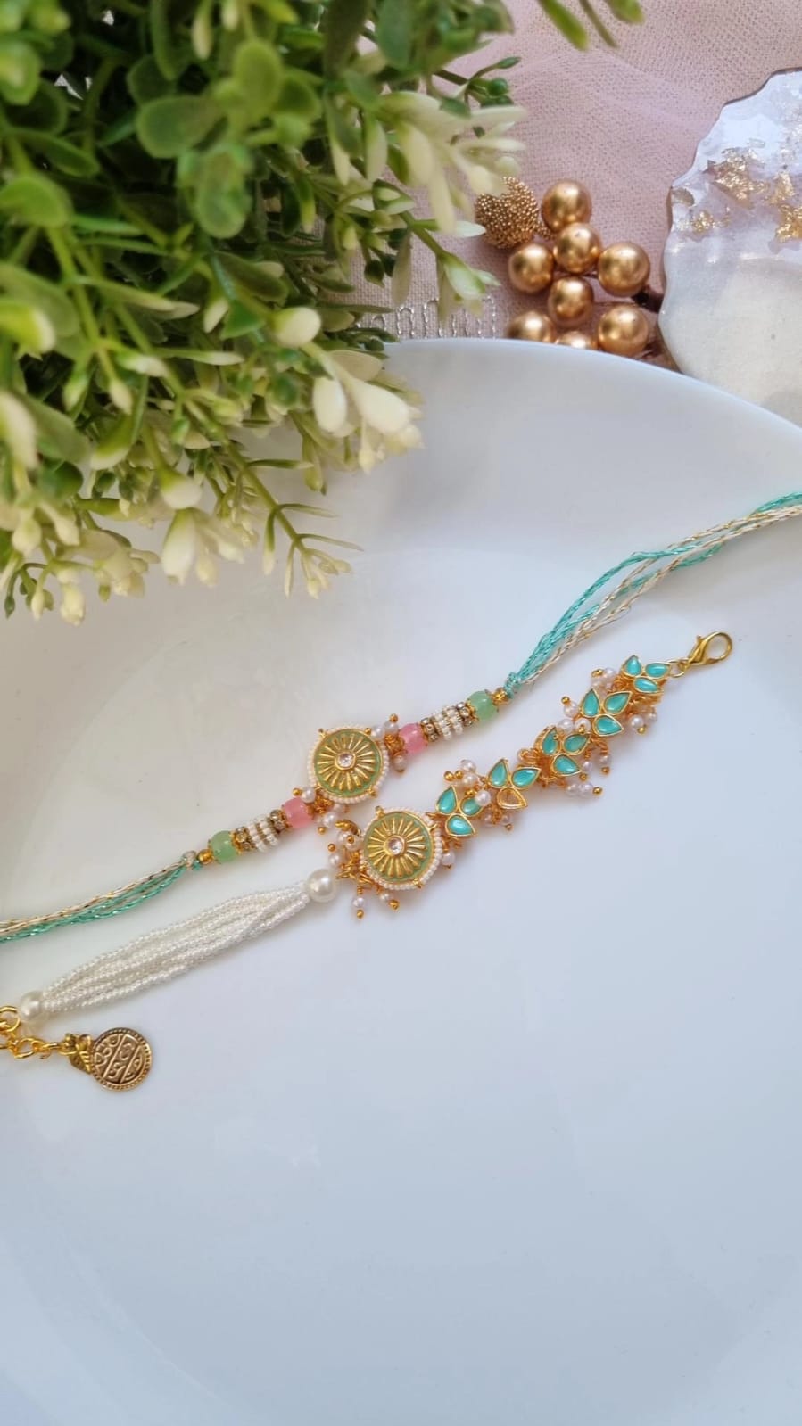 Bhaiya & Bhabhi Rakhi Set – A Celebration of Love & Togetherness | Pretty Little Gifts