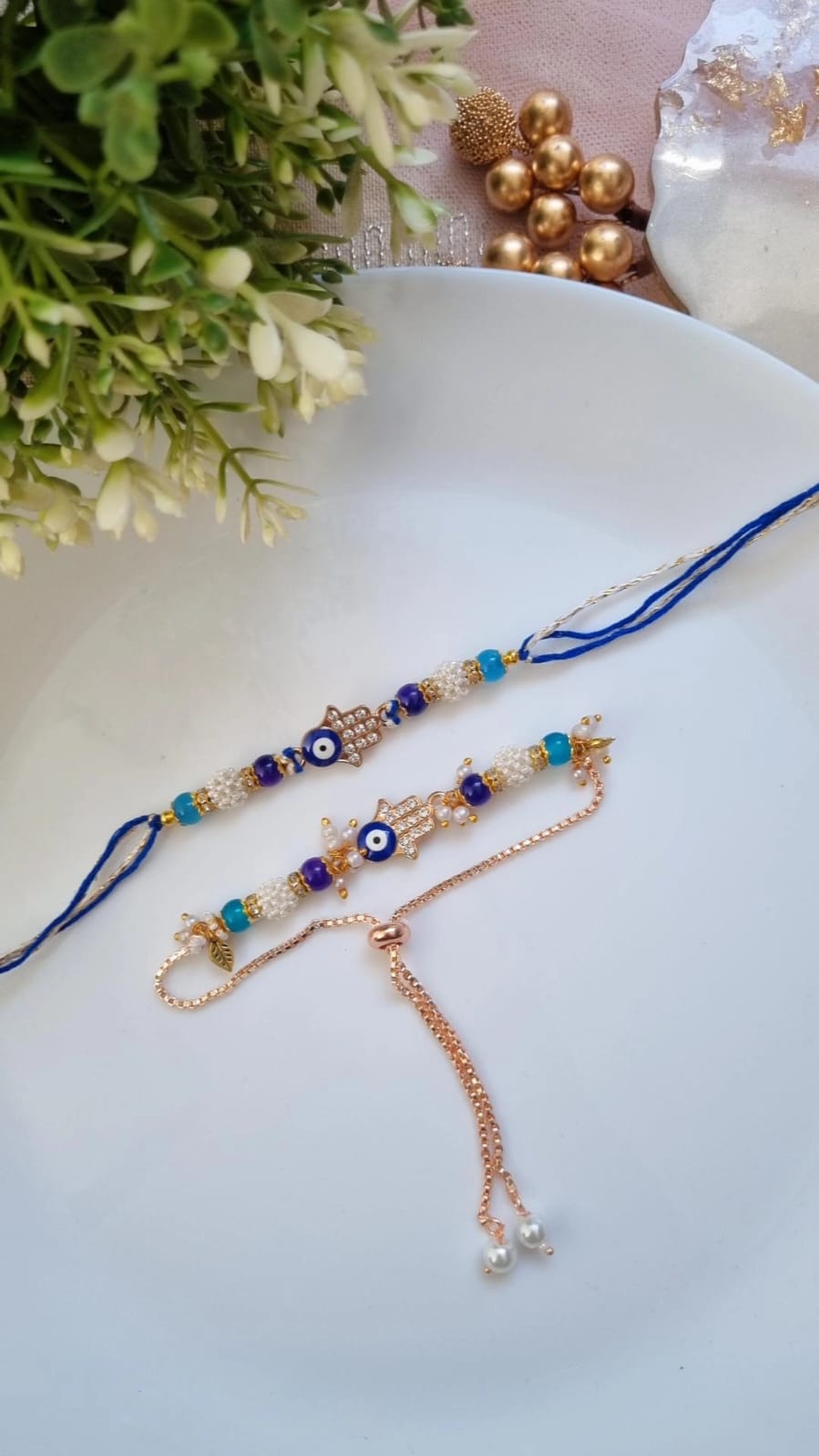 Bhaiya & Bhabhi Rakhi Set – A Celebration of Love & Togetherness | Pretty Little Gifts