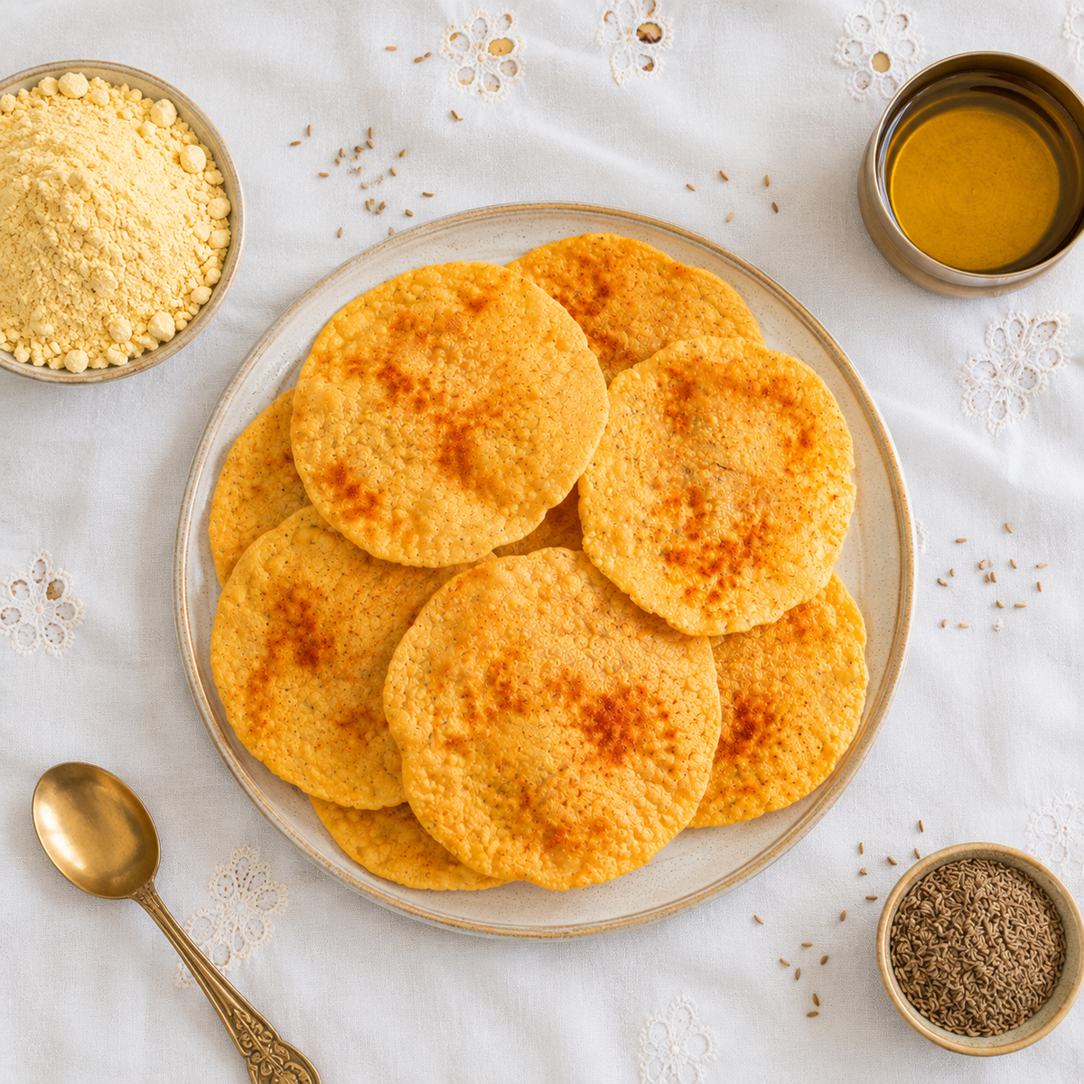 Besan Puri (Vanva)