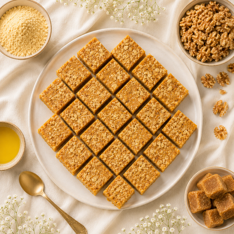 Besan Walnut Barfi