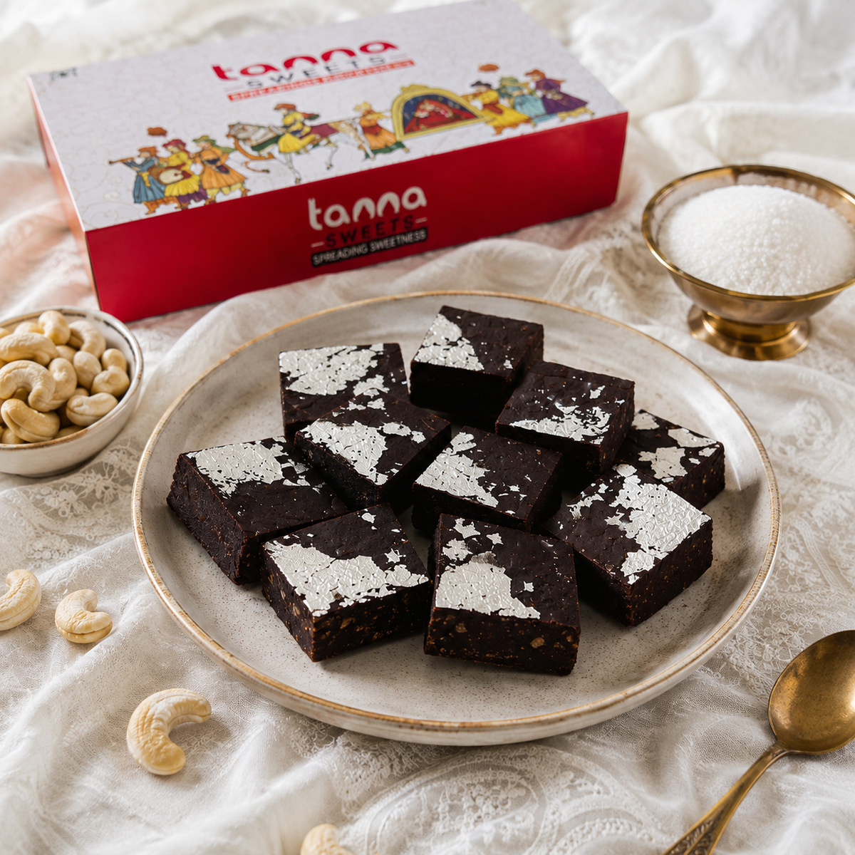 Chocolate Cashew barfi