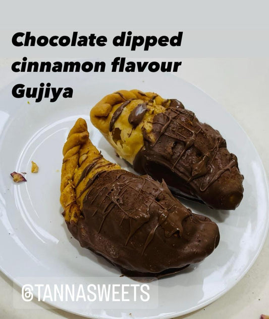 Choco-Dipped Cinnamon Flavour Gujiya