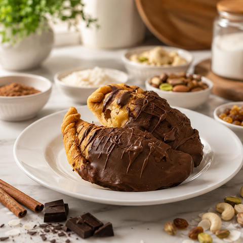 Choco-Dipped Cinnamon Flavour Gujiya