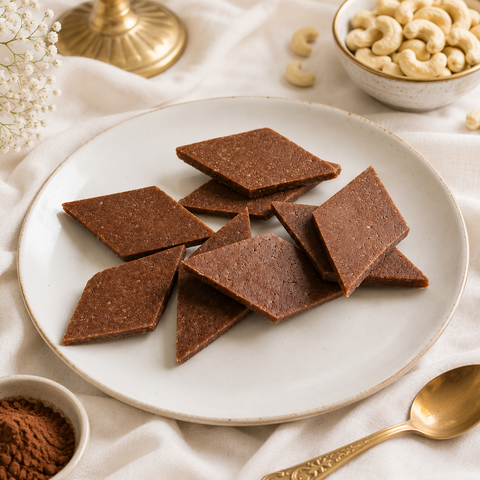 Chocolate Kaju Katli