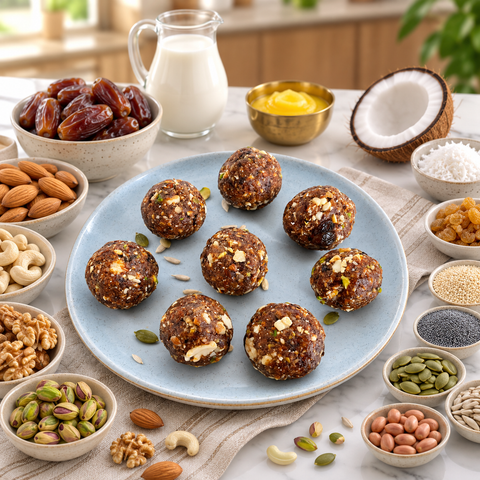 Dates & Dry Fruit Ladoo – Sugar-Free