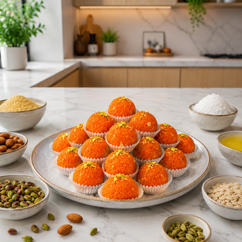 Desi Ghee Motichur Ladoo
