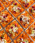 Orange motichoor ladoo garnished with nuts - Diwali Party Sweets - Combo1