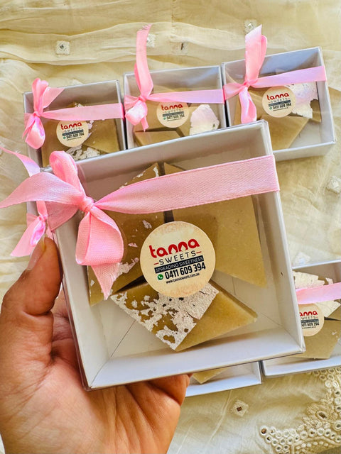 Diamond-shaped kaju katli cashew fudge - Prasad Box – Kaju Katli for Bappa