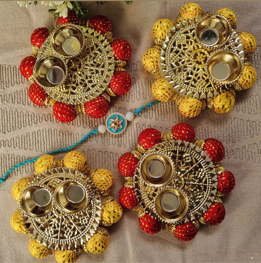 Rakshabandhan Special Kumkum Platter – Handcrafted with Tradition & Grace