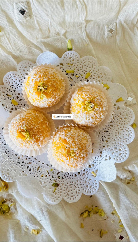 Round Indian sweet ladoos - Diwali Special 10 Ladoos Box – Assorted Flavors