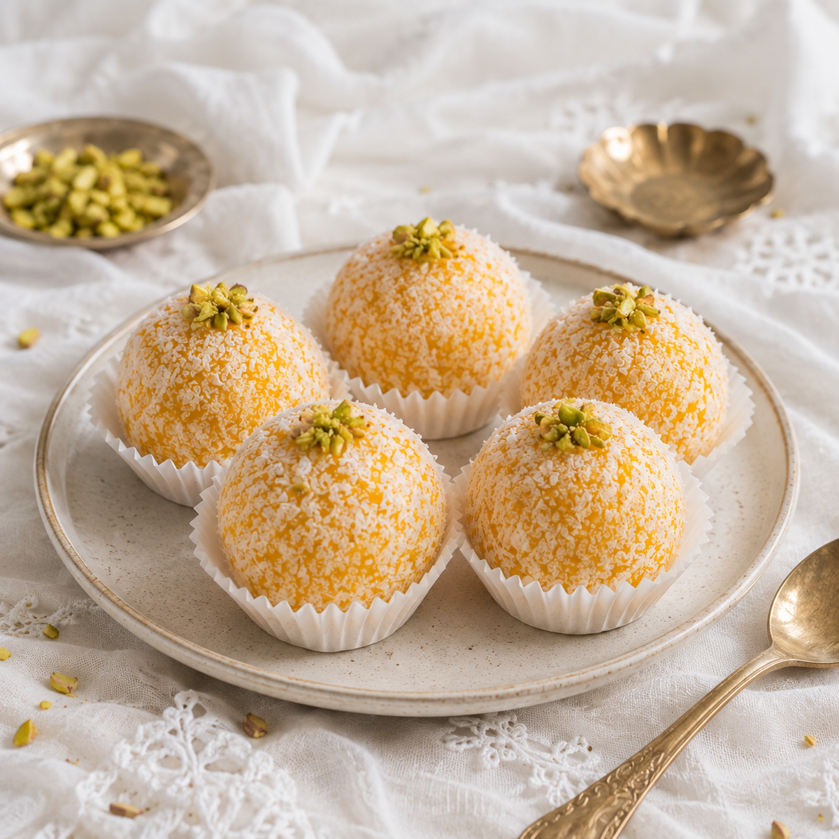 Mango Pistachio Ladoo
