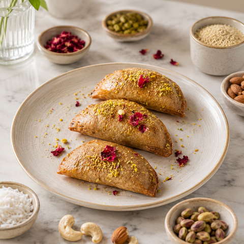 Millet baked Gujiya