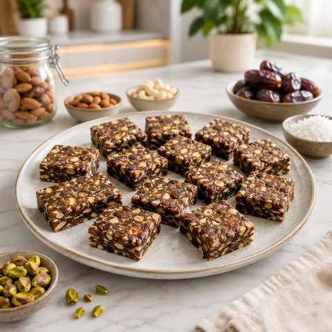 Nutty Dates Barfi