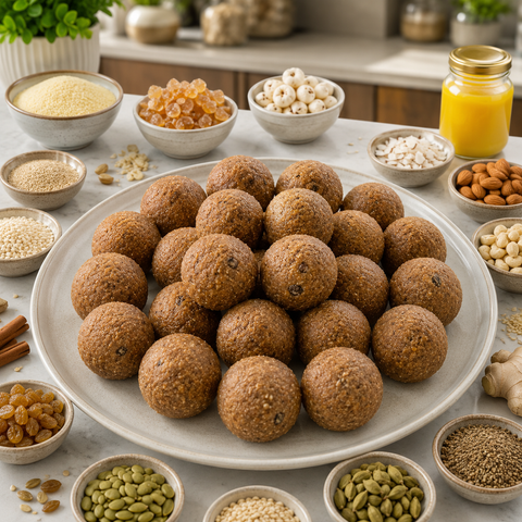 Postnatal Panjeeri Ladoo