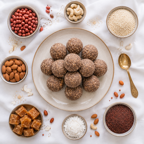 Ragi Ladoo (Finger Millet Laddo)