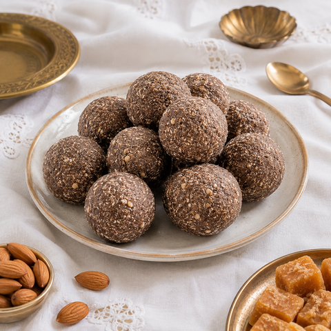 Ragi Ladoo (Finger Millet Laddo)