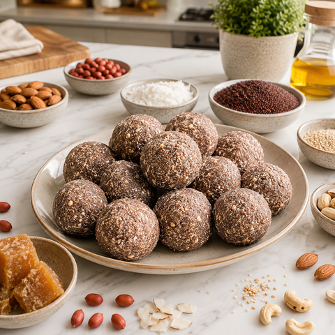 Ragi Ladoo (Finger Millet Laddo)