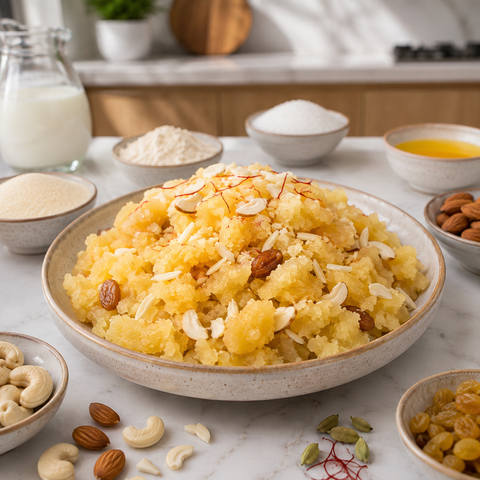 Suji Atta Halwa
