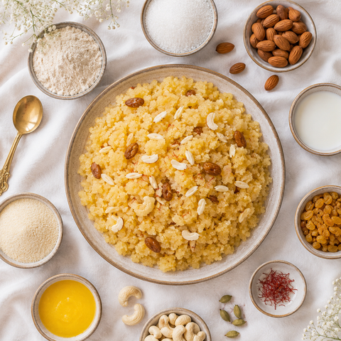 Suji Atta Halwa