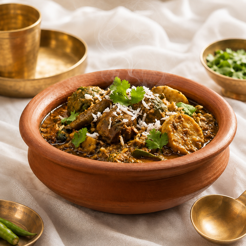 Authentic Gujarati Undhiyu   – Prepared in Cold-Pressed Peanut Oil